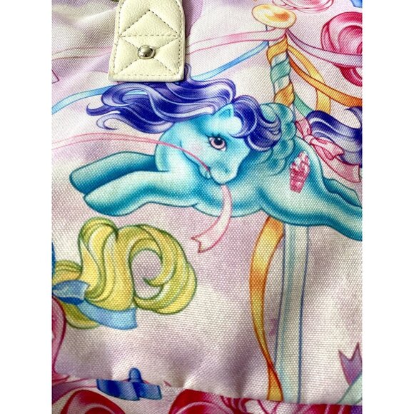 Iron Fist My Little Pony Rare Sundae Best G1 Shoulder Tote Bag Large 25” X 20” - Picture 8 of 14